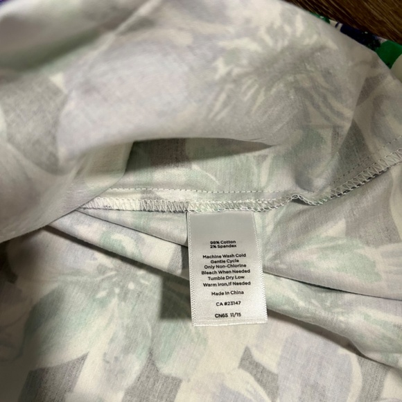 Talbots Floral pleated striped a-line midi skirt women’s - Picture 3 of 4